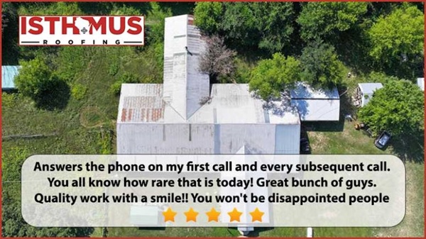 Prompt and Professional: Isthmus Roofing Delivers Quality and Reliability