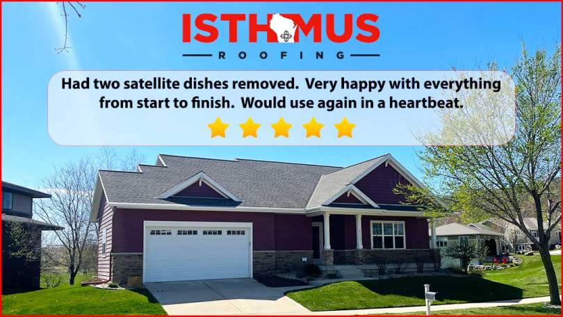 5-Star Review for Satellite Dish Removal in Middleton Image